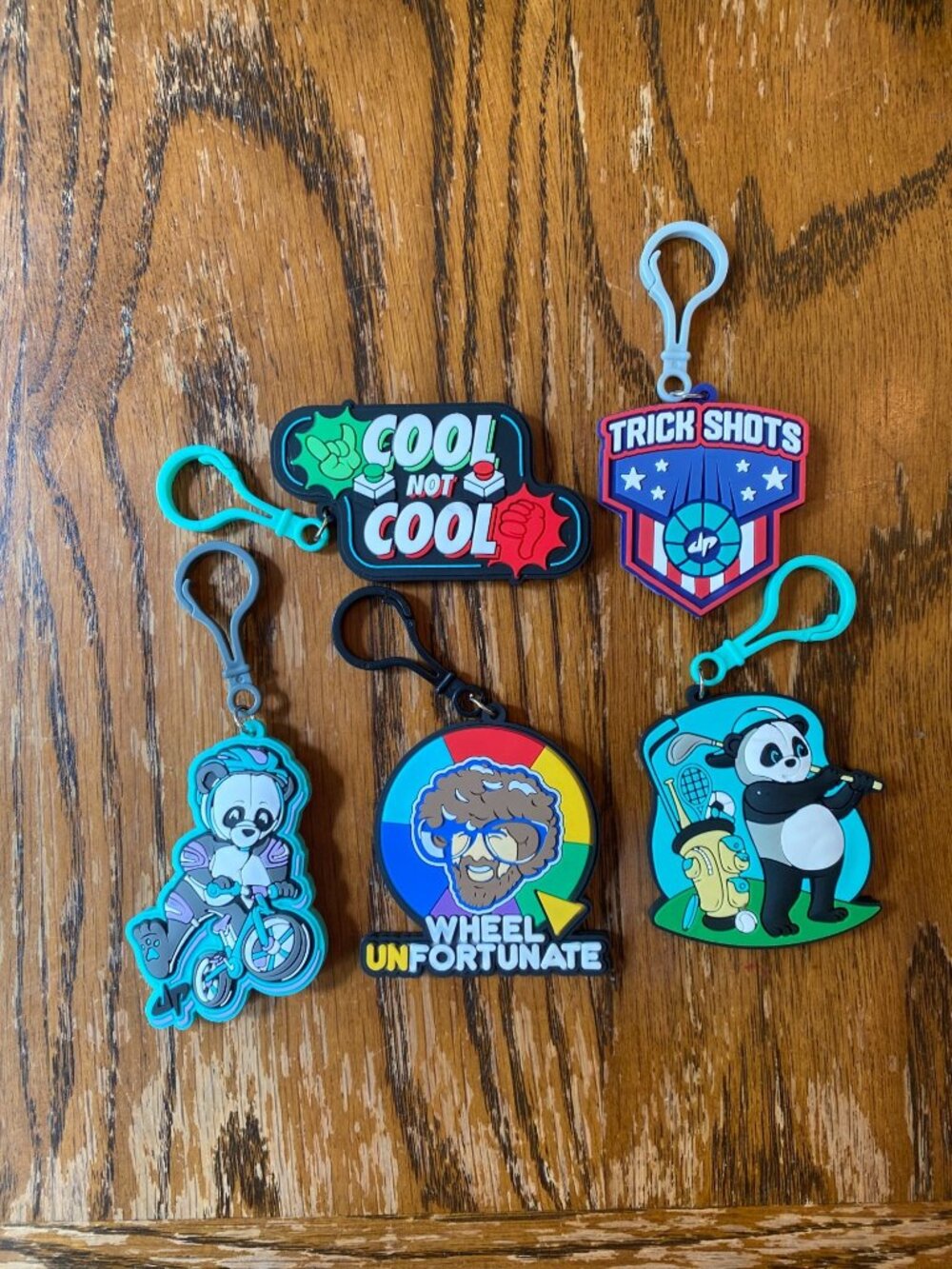 Dude Perfect Keychains Lot of 5 Collectible